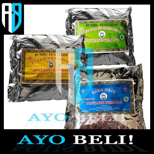 

1kg Bintang Kembar Bumbu Tabur Penyedap 1kg Rasa Ayam Bawang Balado