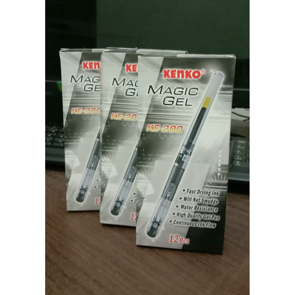 

Pulpen Magic Gel KE-200 Hitam Kenko