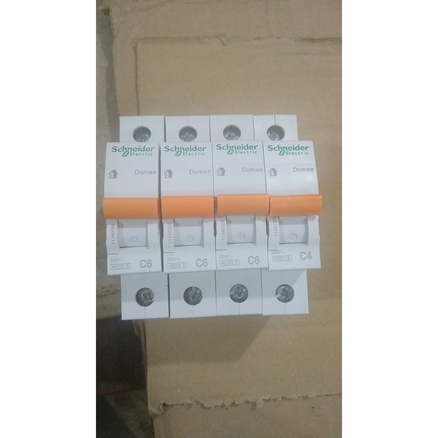 MCB SCHNEIDER ORANGE 2A 4A 6A 10A 16A 20A 25A 32A 40A 50A 63A