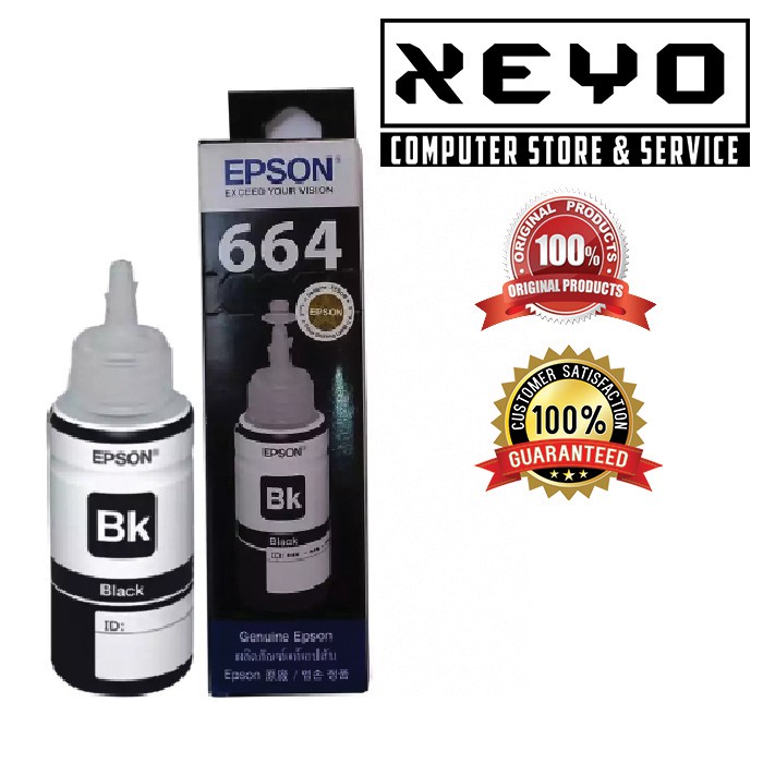 Epson T6641 Tinta Botol Epson L Series - Black Original