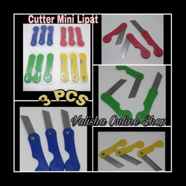 

CUTTER mini Lipat 3 Pcs