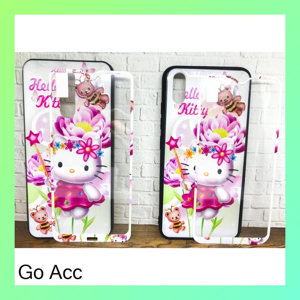 Softcase Tempered Glass karakter Oppo A1k,Realme C2,A31 2020,A33,A53,A37 Neo 9,A52 A72 A92,V5, A5s,A7,A12,A11k,2 Pro,U1,U2, 5/5i/5s/C3, 7i,C17,C12,C15, Vivo Y11 Y12 Y15 Y17,Y20 Y20s Y20i Y12s Y30 Y30i Y50,Y91C, Xiaomi Redmi 3 3s,4A,5A,6,8A,9C HCTG 14