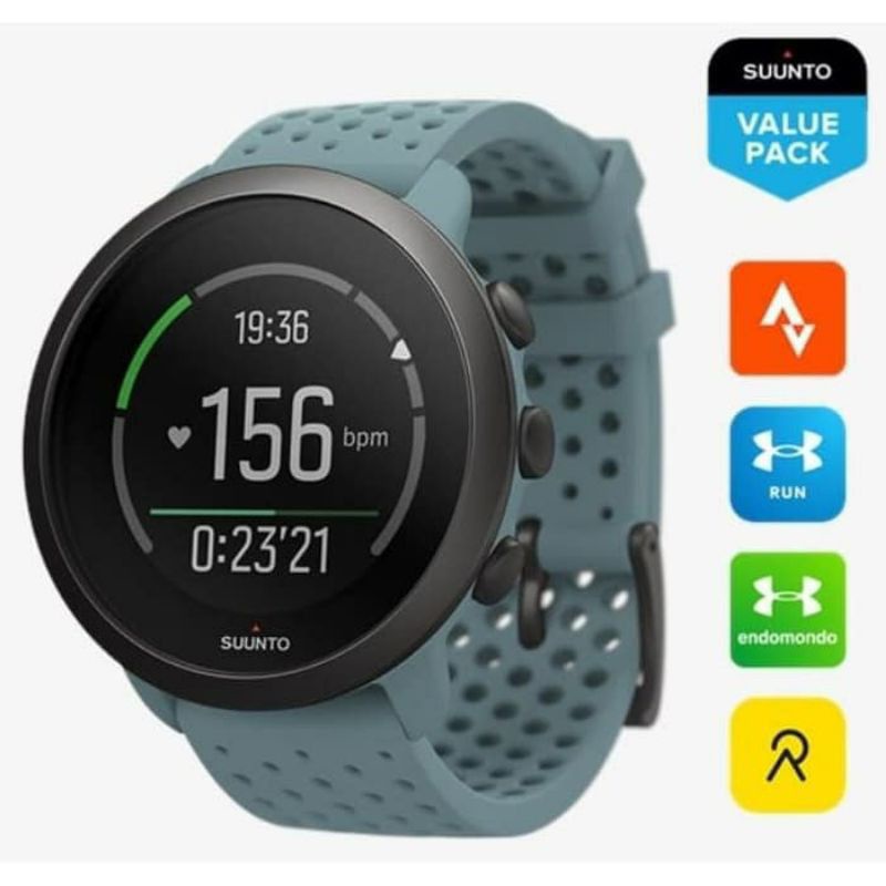 JAM TANGAN UNISEX SUUNTO 3 MOSS GREY ORIGINAL GARANSI RESMI 2 TAHUN