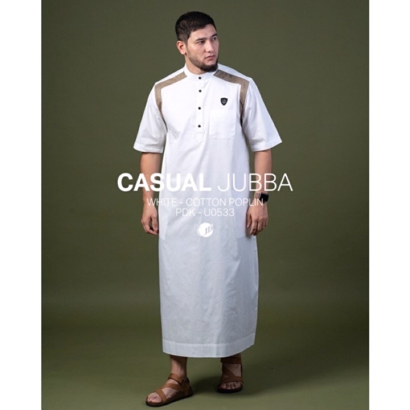 baju gamis jubba lengan pendek U053 by SAMASE