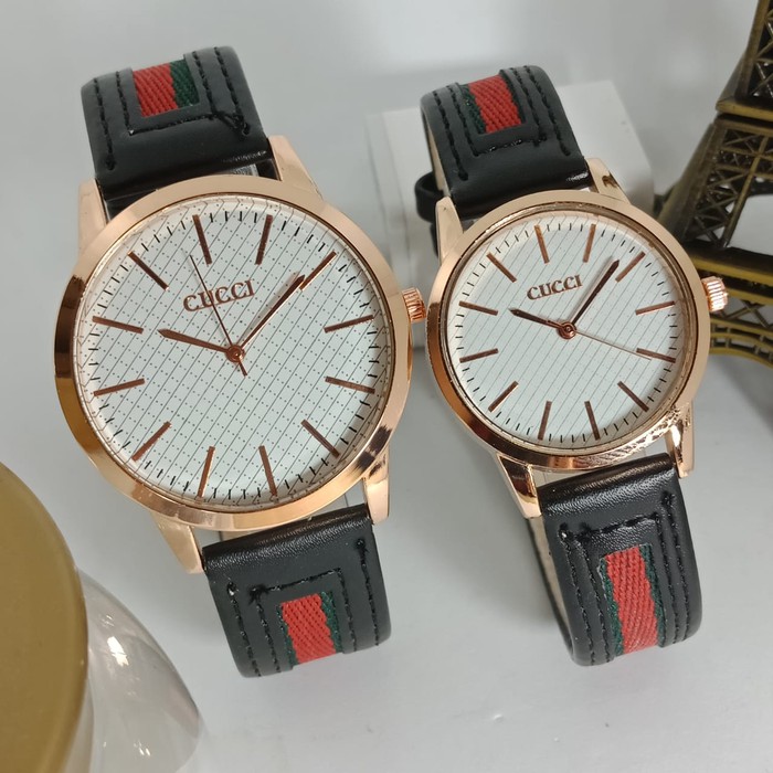 JAM TANGAN COUPLE GUCCI KULIT GCC019