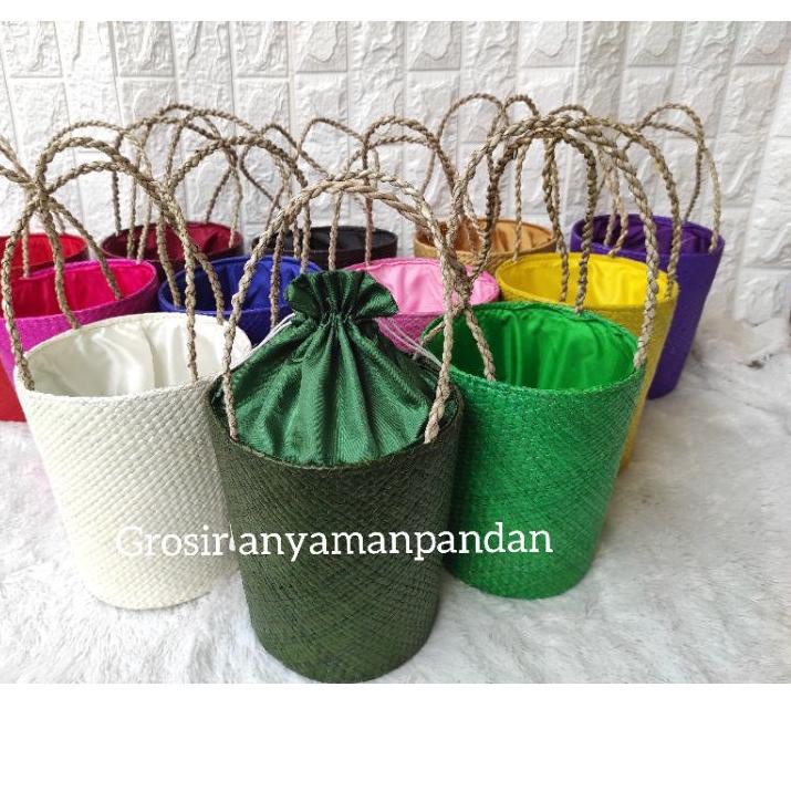 7.7 Fasion sale Tas pandan EMBER POLOS parcel lebaran tas hampers lebaran keranjang parcel 