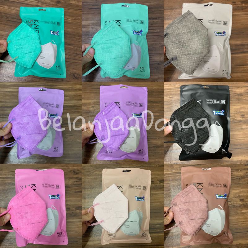 MASKER KN95 SHUMU 6PLY ISI 10PCS - MASKER KN95 WARNA WARNI