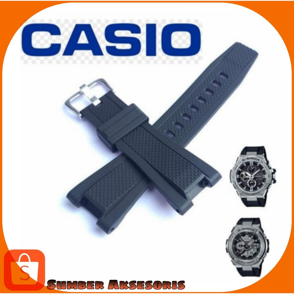 Tali Jam tangan Casio G-shock GST-W300G S300G GST-W300G 7AJF S120L 1ADR S120 S-1101-A S300G S130L Ru
