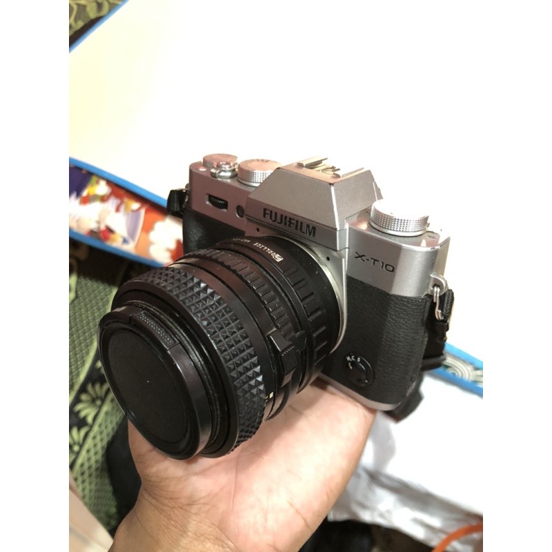Kamera Mirrorless Fujifilm XT10 Lensa Fix Minolta 50mm f1.7 xa10 Xa3 xa5 xa7 xt10 xt30 xt2 xt3