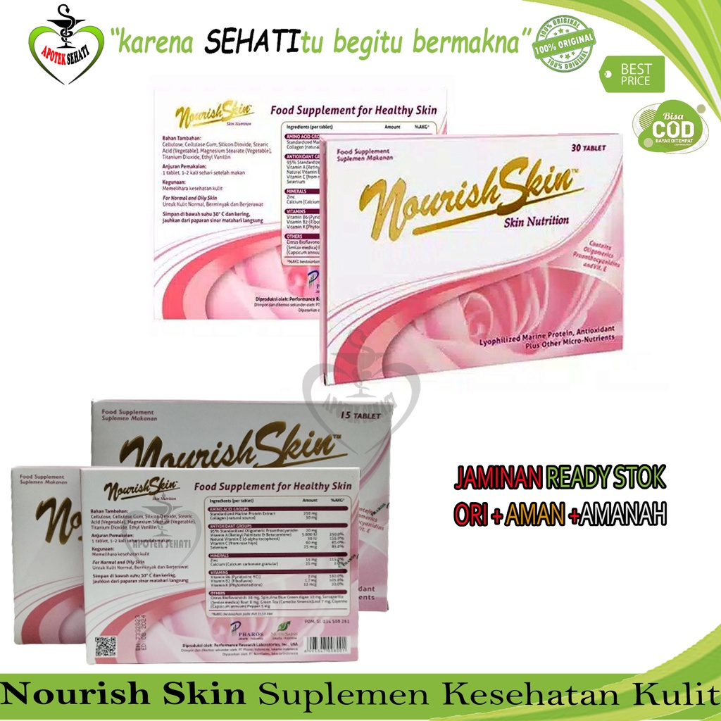 Nourish Skin Pink Nutrition Vitamin Mencegah Kulit Penuaan Dini