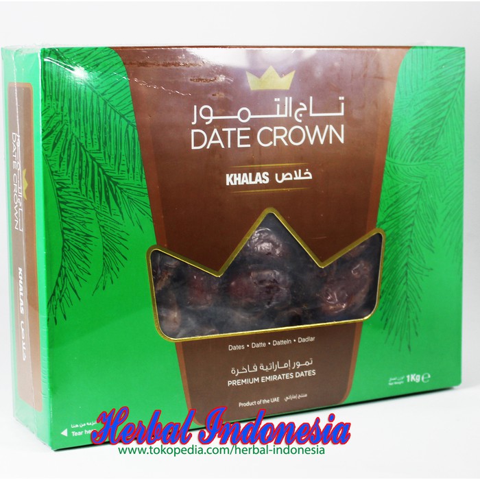 

Kurma Dates Crown Premium Khalas 1kg