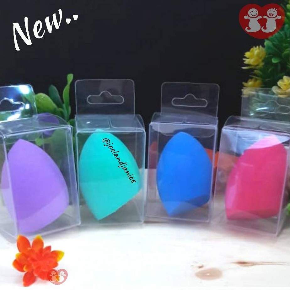 Spons Beauty Blender Aplikator Makeup Miring - Warna Random