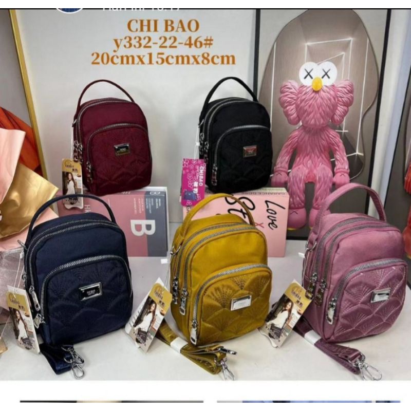Tas wanita slimbag dan Hanbag terbaru chibao kanvas 2 pungsi.Y 332-22#