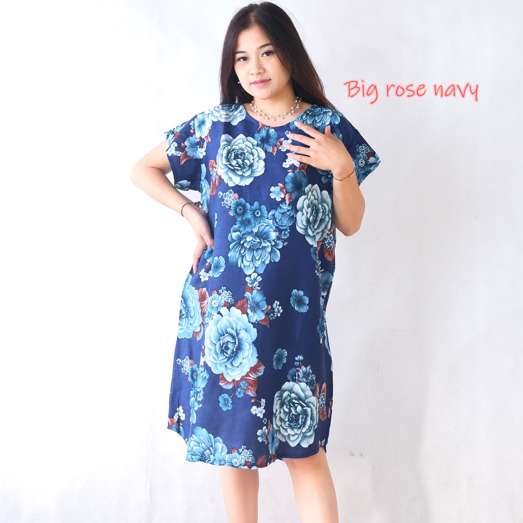 Daster Bali Dress Bali-DST BIGROSE NAVY