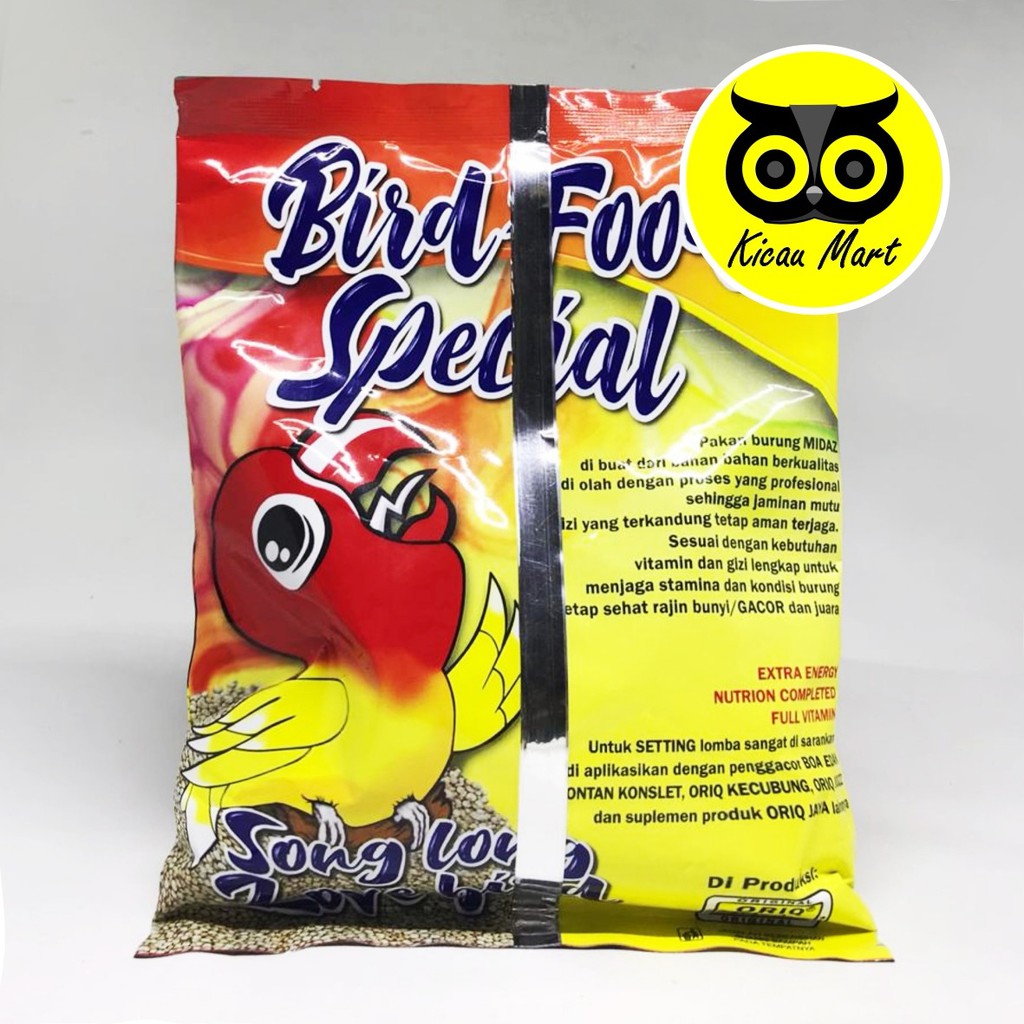 PAKAN MAKANAN HARIAN LOMBA BURUNG LOVEBIRD LOVE BIRD BIJI MILET MIDAZ ORIQ JAYA SONG LONG MIDAZOJ