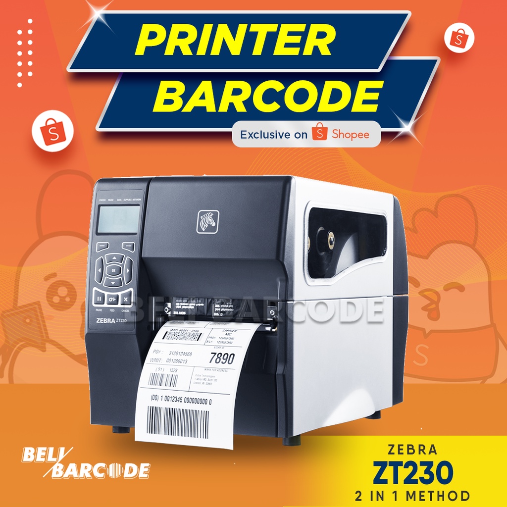 BARCODE PRINTER ZEBRA ZT-230 CETAK LABEL TIPE INDUSTRIAL