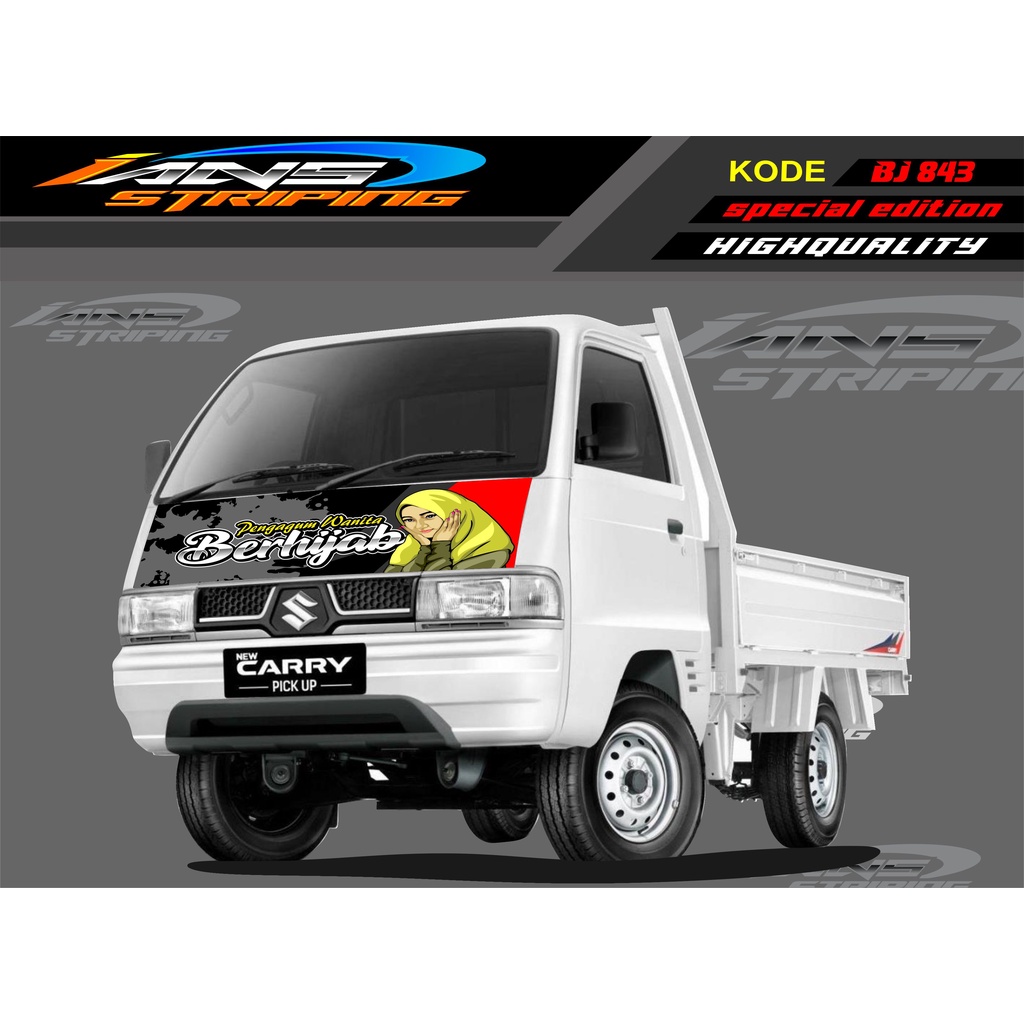 STICKER VARIASI KAP MOBIL CARRY/ STIKER KABIN DEPAN MOBIL CARRY PICK UP / STICKER TERBARU