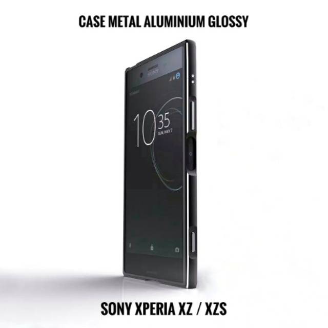HARD CASE SONY XPERIA XZ or XZS - METAL ALUMINIUM GLOSSY