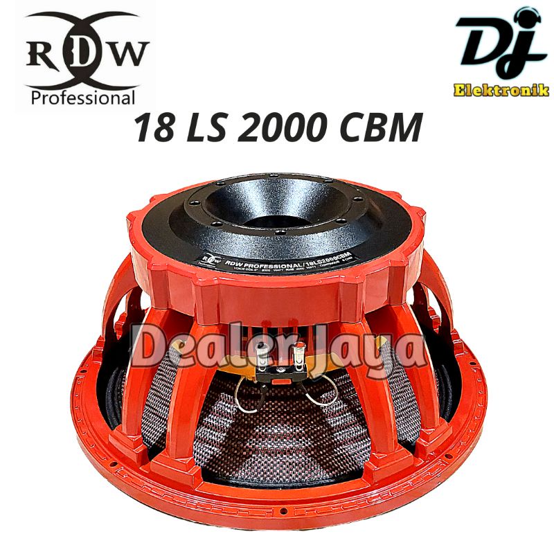 Speaker Komponen RDW 18 LS 2000 CBM / 18LS2000 CBM / LS2000 CBM - 18 inch (CARBON)