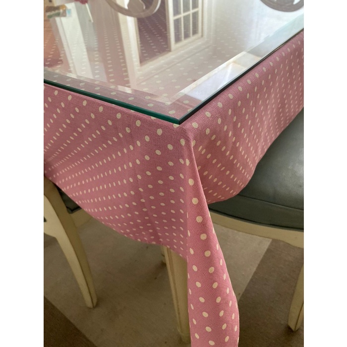 Taplak Meja Makan - Taplak Meja Makan Kain / Bahan Linen Kursi 4, Kursi 6 Dan Kursi 8 - V