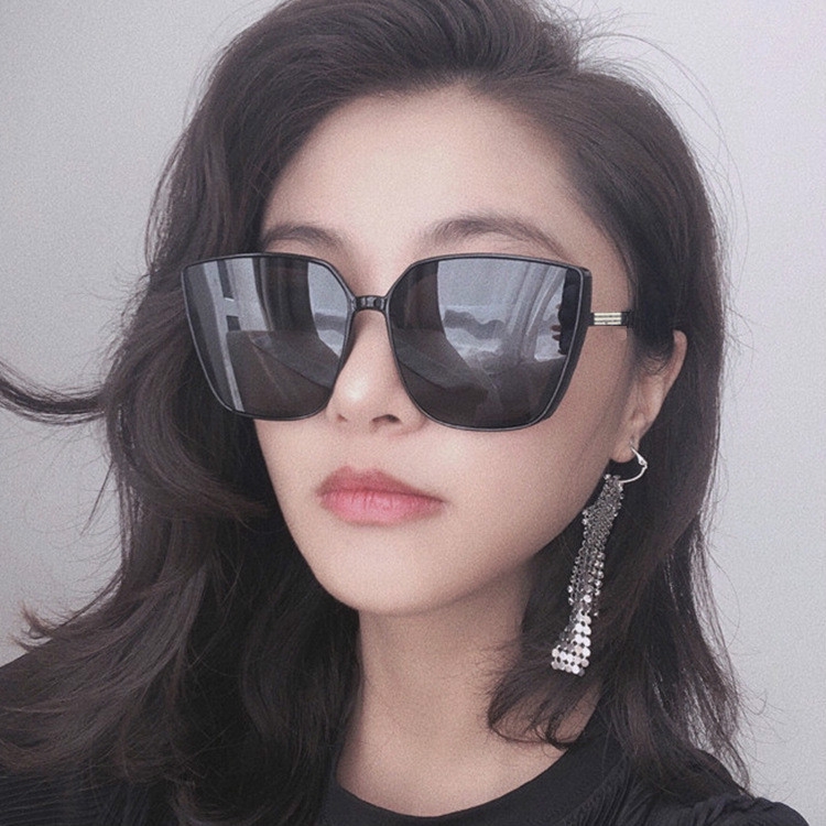 Fashion square frame European and American cat-eye thick-rim sunglasses