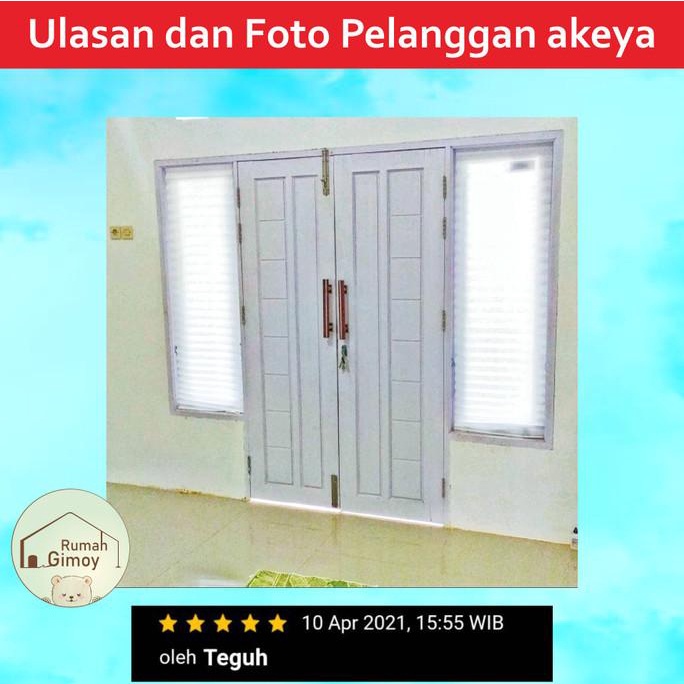 Tirai Jendela - Tirai Lipat Portable -Gorden Jendela Minimalis Hordeng