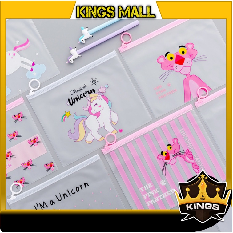 

KINGS - S523 Tempat Pensil Unicorn / Tempat Pensil Zipper Bag / Tempat Pensil / Wadah Pensil Resleting