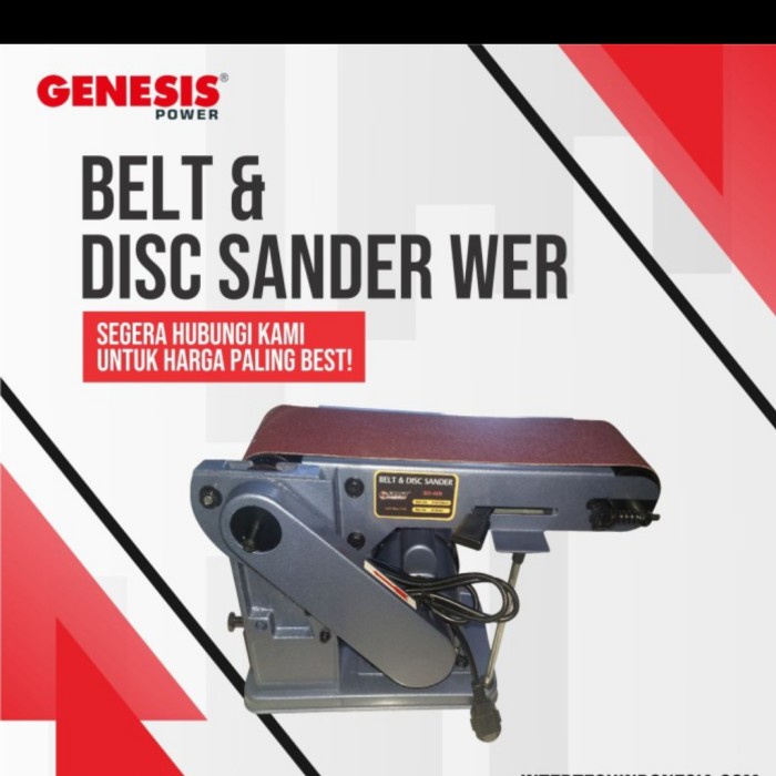 Jual Genesis belt sander amplas duduk Genesis belt & disc sander bd