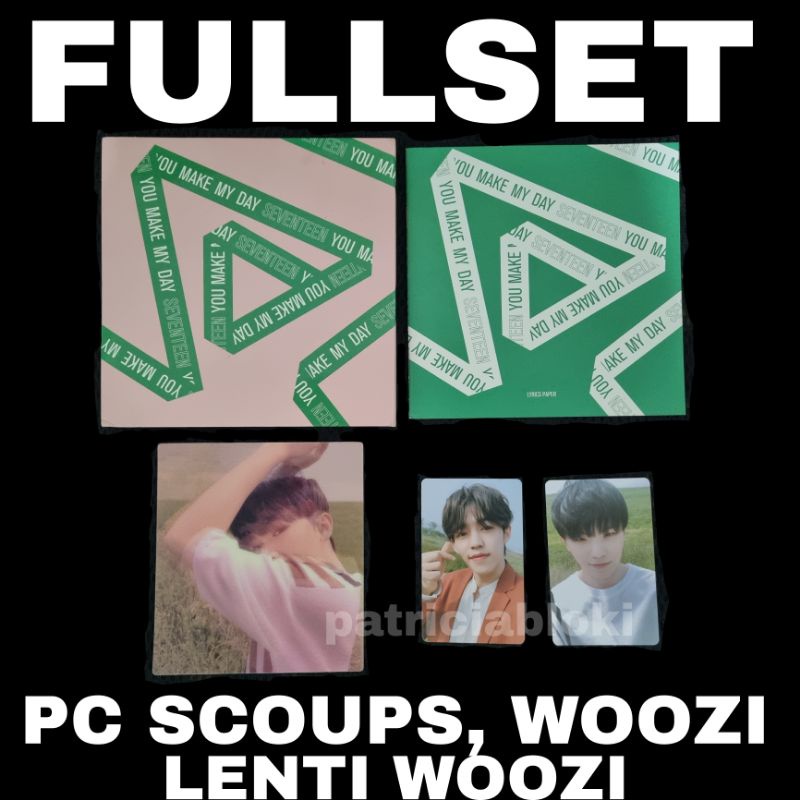 Fullset Album Seventeen YMMDAY Follow Ver Unsealed Photocard Scoups Woozi Pc Lenti You Make My Day Y