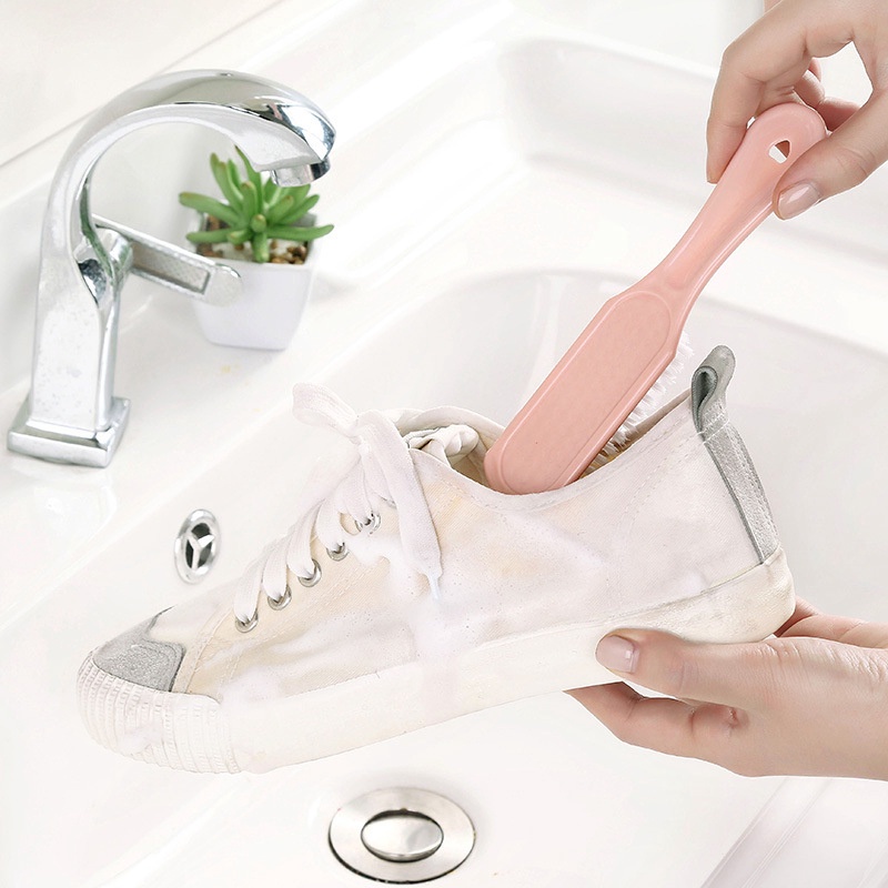 Household Cleaning Multi-functional Strong Long-handled Bristle Plastic Shoe Brush Cleaning Brush