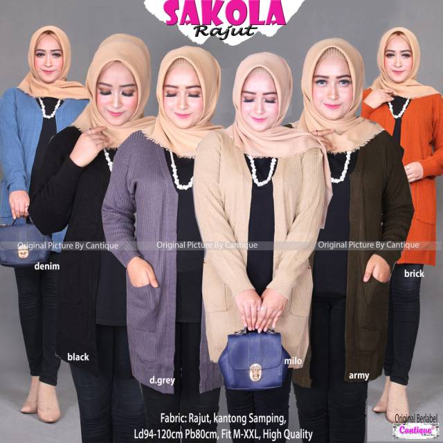 Sakola cardy rajut cardigan