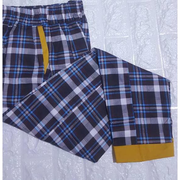 Paling Diminati Celana  Tartan  Pants Baggy pants Tartan  