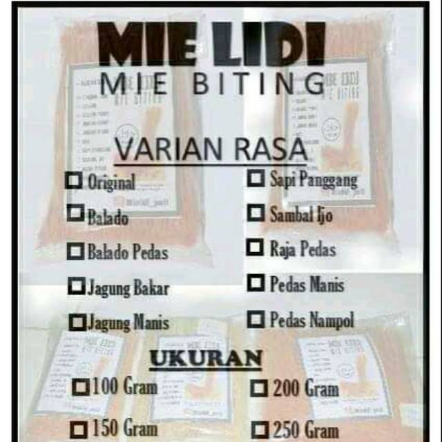 

MIE LIDI *MI BITING* PATI