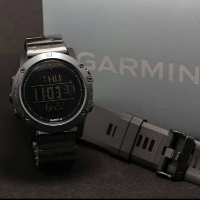 Jam tangan garmin digital fenix 5x pria free rubber + box