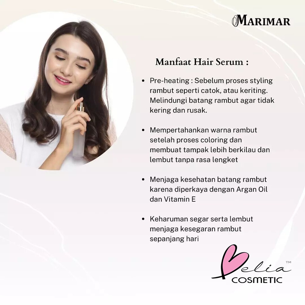 ❤ BELIA ❤ MARIMAR Hair Serum 60ml by Xi Xiu (✔️BPOM)