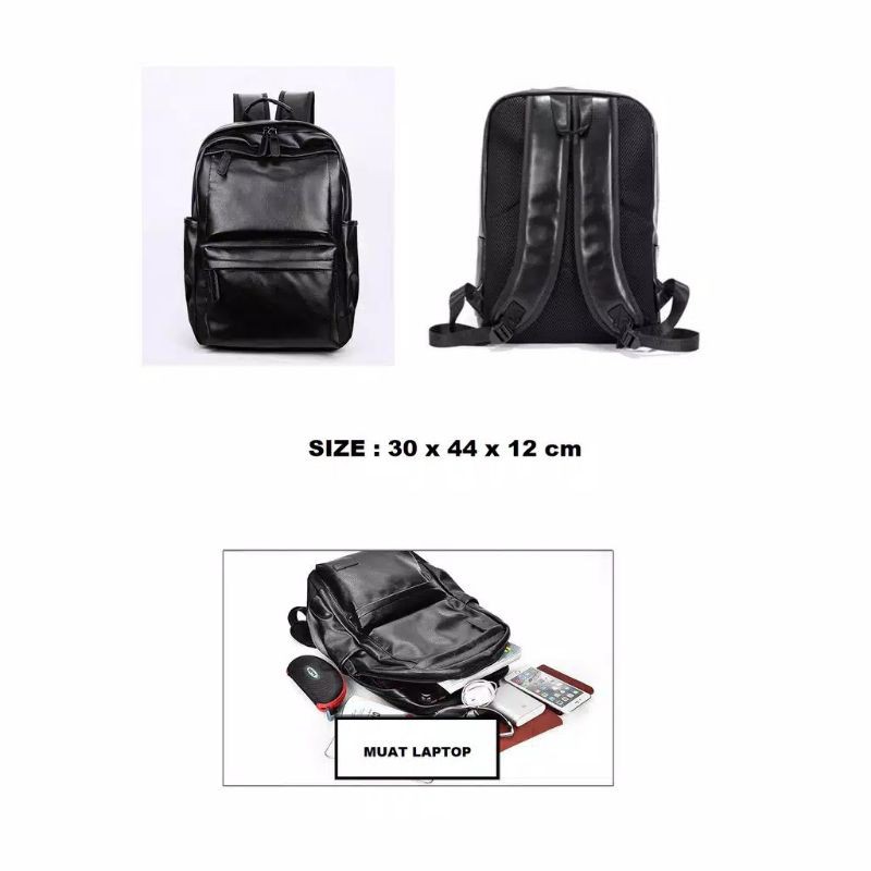 Tas Ransel Kulit Laptop  Import Original Pria/ wanita Nice