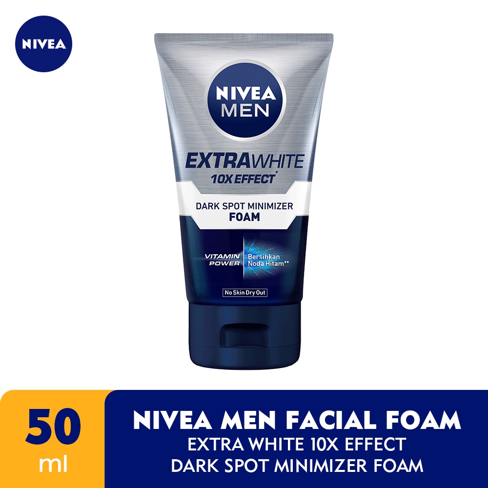 NIVEA MEN Personal Care Men Extra White Dark Spot Minimizer Facial Foam - 50 ml