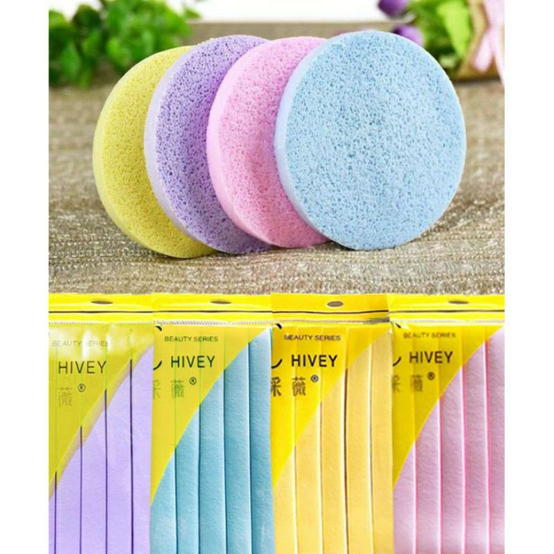 sponge wajah stik kentang facial stick sponge Hivey C Hivey isi 12