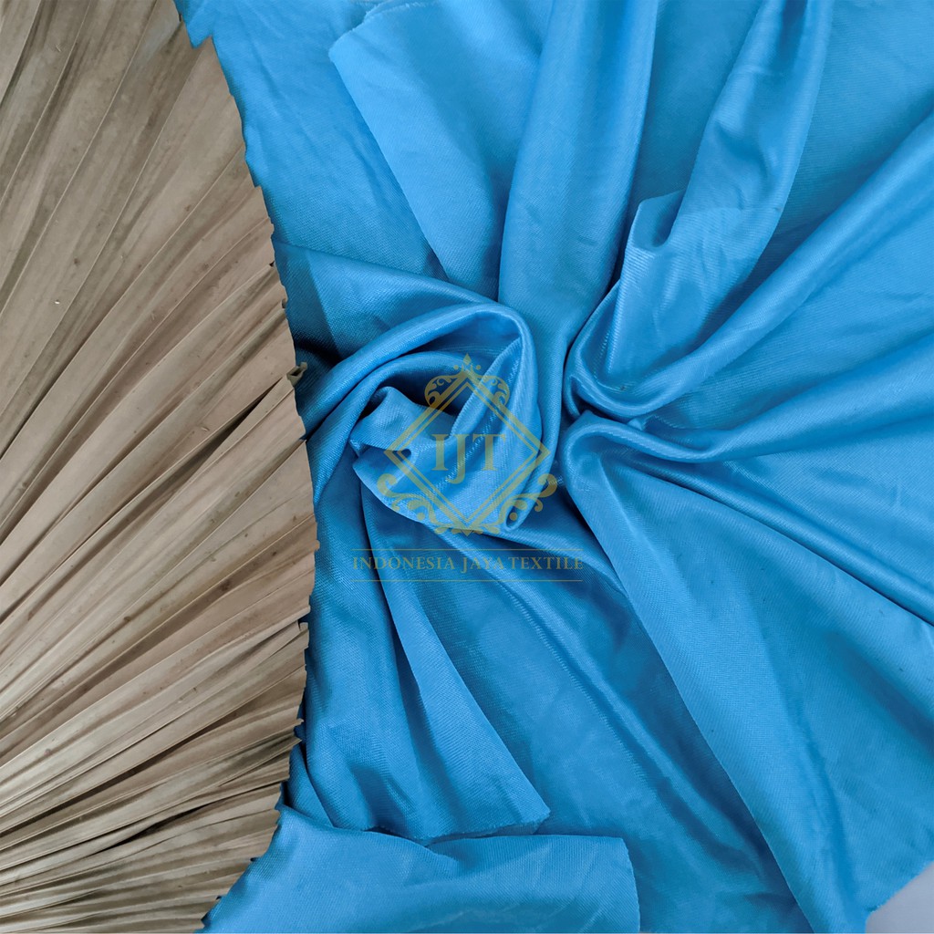 (HARGA PER METER) KAIN DEKORASI, FILAMIN, ABUTAI, KAIN DEKOR, HAIKIT, HYGET (WARNA 1)-Biru Aqua