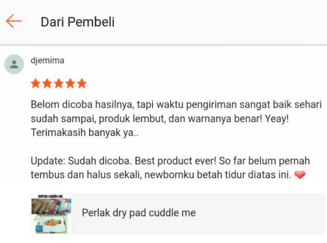 Drypad cuddle me Perlak bayi adem tanpa suara gemerisik Travel pad lebih tebal dari wonderpad