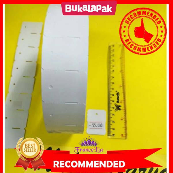 

KERTAS HANGTAG UKURAN 3.5X2.6 CM PUTIH KARTON ART PAPER