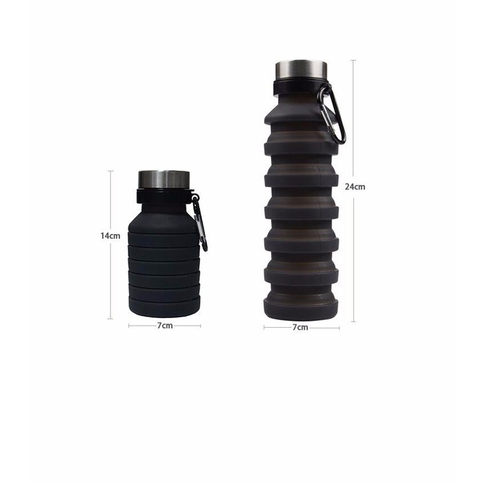 550ml Folding Silicone Bottle botol minium silicone outdoor botol gym