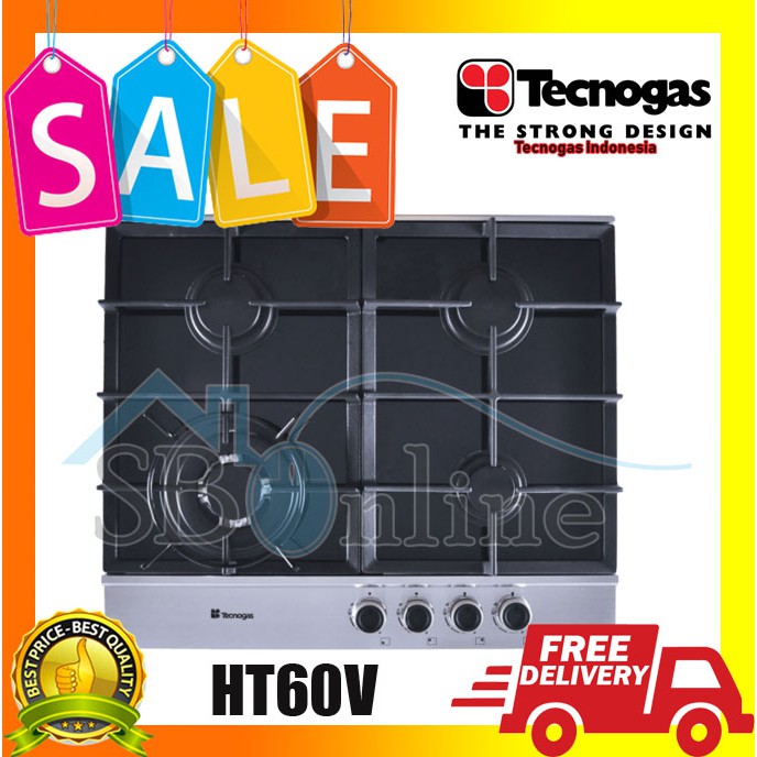 Tecnogas Kompor Tanam 4 Tungku HT60V