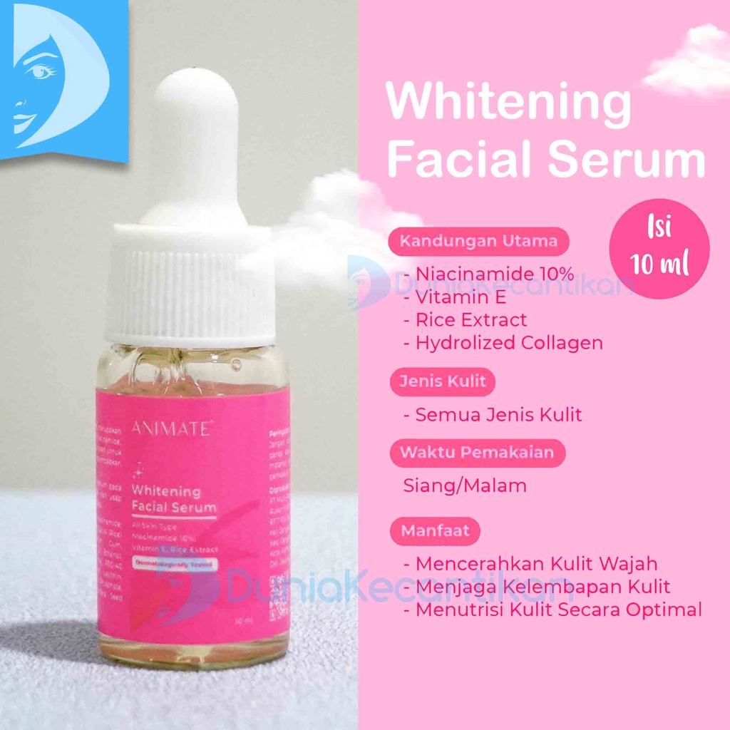 Animate Instant Whitening Series 5in1 Paket Perawatan Wajah Pemutih Wajah Animate / Paket Animate