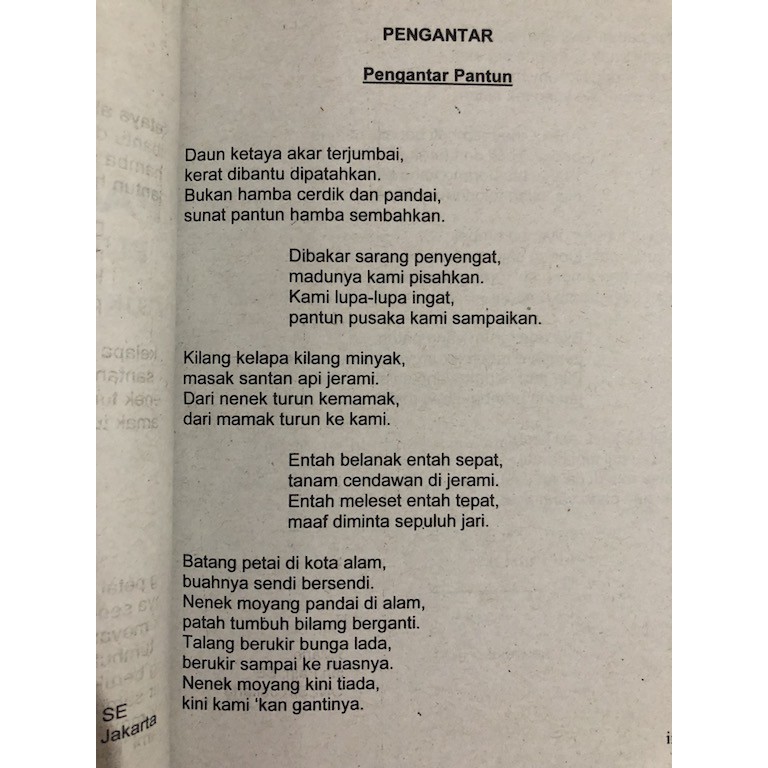 Contoh Pantun Nenek Moyang Pantun Indonesia