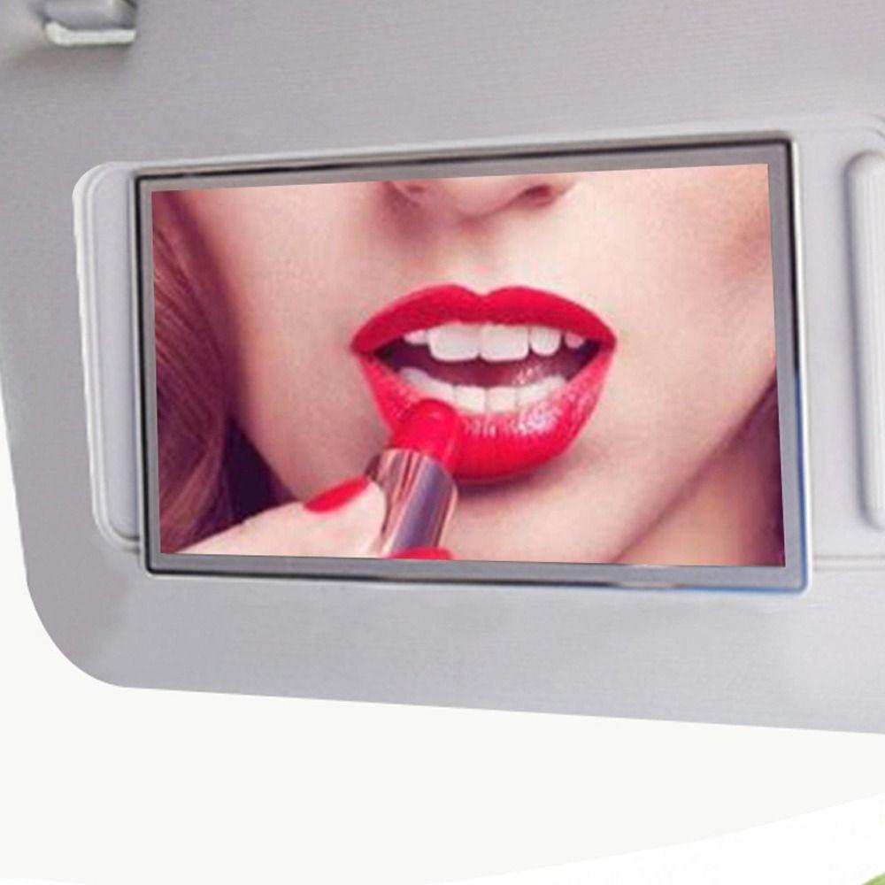 Augustina Cermin Interior Mobil Portable HD Mirror Aksesoris Car-styling Sun Visor Mirror Stainless Steel Auto Sun-Shading Visor