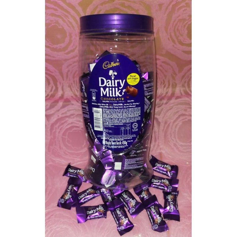 Cadbury Dairy Milk toples Malaysia 100% Halal isi 100pcs free amplop lebaran