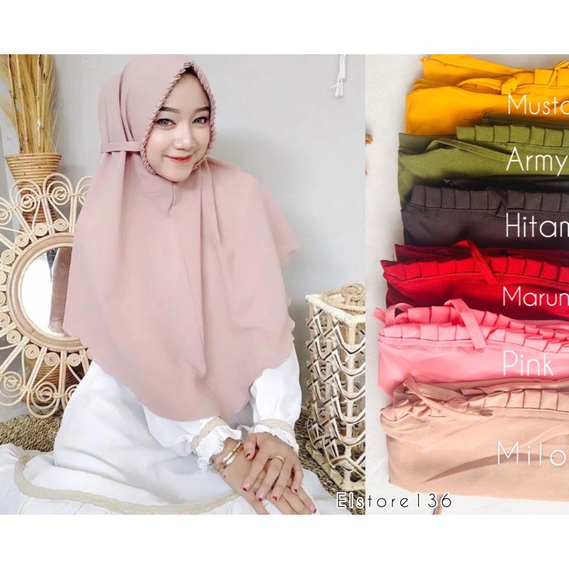 Bergo Sarah Lipit Murah