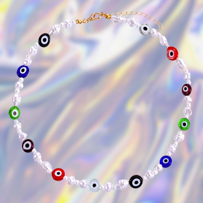 Beads Necklace  / Kalung Manik Manik Wanita / Kalung Korea / Necklace Aesthetic / Kalung Manik / Nec