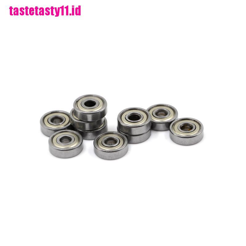 10 Pcs Miniatur Pelindung Metrik Radial Bahan Karet Logam Model 625ZZ